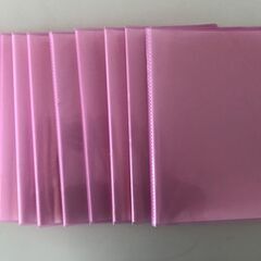 クリアーファイル 20ポケット A4（ピンク）10冊　②の画像