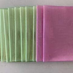 クリアーファイル 20ポケット A4（グリーン8冊+ピンク2冊）の画像