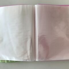 クリアーファイル 20ポケット A4（グリーン8冊+ピンク2冊）の画像