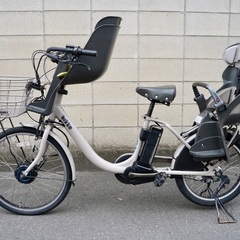 {受付中}🔴⭐️2020⭐🔴電動自転車 ブリヂストン bikke 20インチ 子供乗せ 中古 060907の画像