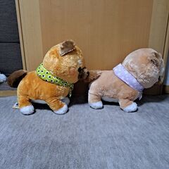 豆柴のぬいぐるみの画像