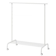 IKEA　RIGGA リッガ ハンガーラック, ホワイトの画像