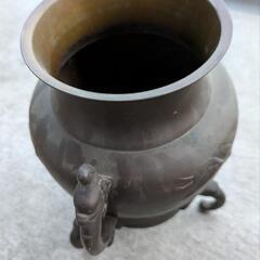 骨董品　壺　銅製の画像