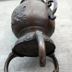 骨董品　壺　銅製の画像