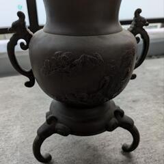 骨董品　壺　銅製の画像