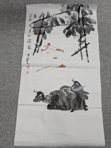 ♥中国　掛軸　牡丹仙子　牡丹　美人　掛け軸　骨董品 掛け軸や骨董品の販売・買取なら株式会社縁［大阪］