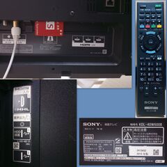 SONY KDL-40W600B 40インチ インターネットTVの画像