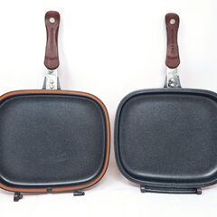 ハッピーコール ダブルパン（両面焼きグリルパン）中古 980円の画像