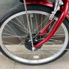 電動自転車 3609 ブリヂストン ラクット 24インチ レッドの画像