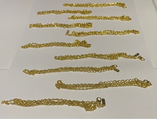 18金 約6g金ネックレス10本まとめ売り K18刻印有 男女兼用 luxury おしゃれ GF