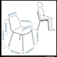 IKEA リードオース　チェア　ホワイトの画像