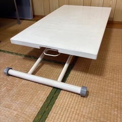 上下稼働テーブル 幅105cm 奥行60cm 高さ調整可（20.5〜70cm）の画像