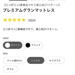 定価18.998円の折りたたみマットレスの画像