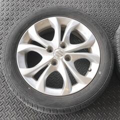 ◯165/60R15◯ノーマルタイヤアルミホイール4本セット◯ソリオ純正アルミ◯ダンロップ◯の画像