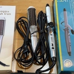 クレイツ19mmヘアアイロン、ワンダムブラシアイロン　2つまとめての画像