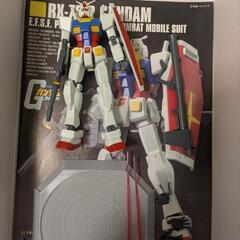 機動戦士ガンダム展 東京会場限定 HGUC 1/144 RX-78-2ガンダム オリジナルパッケージ 台座＋シールつき

の画像