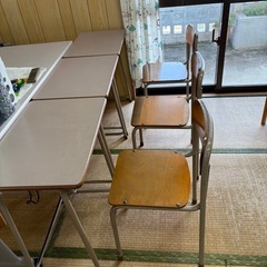 学校用 机と椅子セット 全9セット 1セット3,500円 まとめ買い歓迎の画像