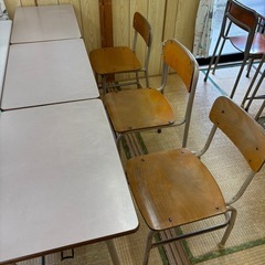 学校用 机と椅子セット 全9セット 1セット3,500円 まとめ買い歓迎の画像