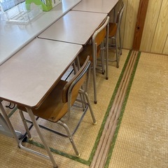 学校用 机と椅子セット 全9セット 1セット3,500円 まとめ買い歓迎の画像