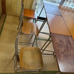 学校用 机と椅子セット 全9セット 1セット3,500円 まとめ買い歓迎の画像