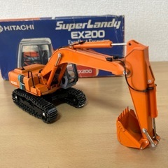HITACHI Super Landy EX200 ミニチュア重機　非売品の画像