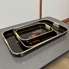 【新品】 お盆　大中小　3つの画像