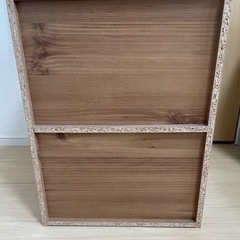 ドア付カラーボックス 2段 棚　の画像