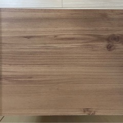 ドア付カラーボックス 2段 棚　の画像