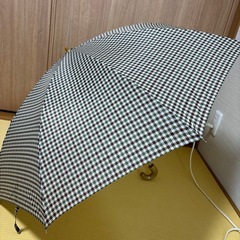 折りたたみ傘　チェックの画像