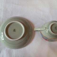 未使用 多色花柄 デミタスカップ 3脚セットの画像