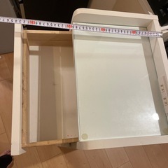 電源付きチェスト　ホワイトの画像