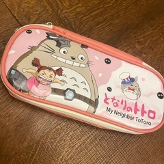 中古良品　キッズ筆箱　　ピンク系　可愛い柄の画像