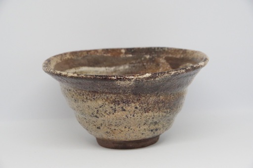 青木木米 大井戸茶碗（刷毛目）幕末 仕覆付き