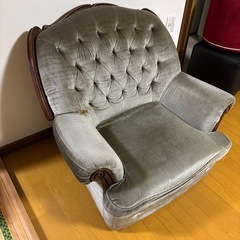 ヴィンテージ　モケットソファの画像