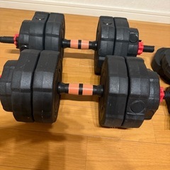 【期間限定値下げ】STEADY ダンベル バーベル 可変式ダンベル 最大5WAY 5kg 10kg 20kg 2個セットの画像