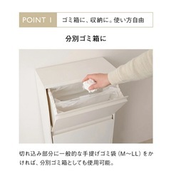 一人暮らし☆収納棚☆分別ゴミ箱の画像