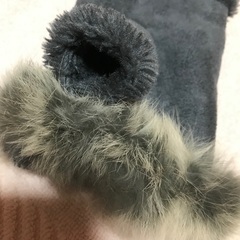 毛皮手袋　指先ナシ　アイリッシュグレーの画像