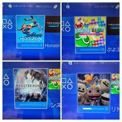 PlayStation4 Pro　CUH-7000B コントローラ4つ、ソフト4つの画像