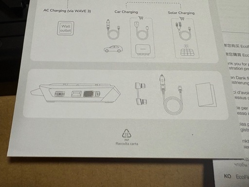 EcoFlow wave3 バッテリー　エコフロー　
