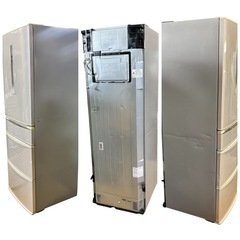Panasonic 426L 5ドア冷凍冷蔵庫 NR-E435T-N 2011年製　一部割れありの画像