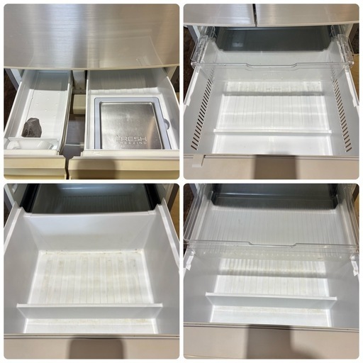 Panasonic 426L 5ドア冷凍冷蔵庫 NR-E435T-N 2011年製 一部割れあり