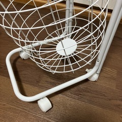 洗濯カゴ　可動式　2段　ランドリーバスケットの画像