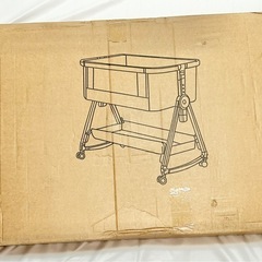 【新品】ベビーベッド　グレーの画像
