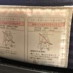 チャイルドシート　ジュニアシート　1才〜11才まで対応の画像