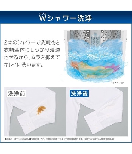 東芝 AW-5GA4(W) ピュアホワイト [全自動洗濯機 (5.0kg)]2024年式 配送可能