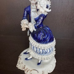 美品　加藤工芸（KATO KOGEI）陶器人形「ダンスをする男女」の画像
