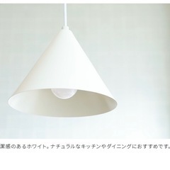 ペンダントライト 1灯 白の画像