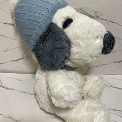 スヌーピー  BIGぬいぐるみ  ニット帽　 PEANUTSの画像