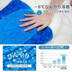 【新品・未使用】持続冷感クールジェル枕の画像