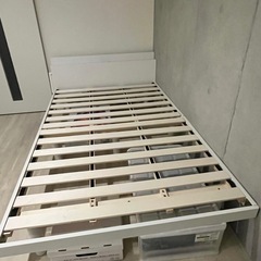 RASIK セミダブルベッド 白の画像